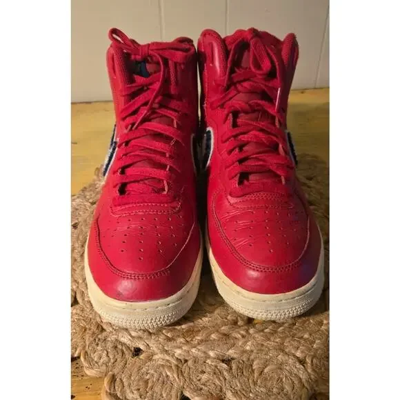Air Force 1 High '07 LV8 Red Nike Air Used Sneakers Men's 7.5 US - Picture 3 of 13